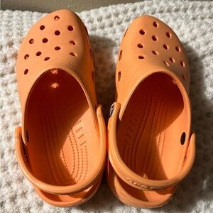 Orange Crocs